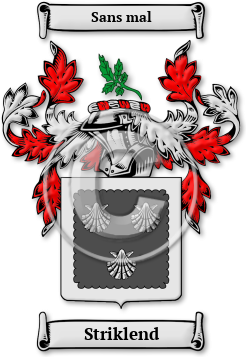 Striklend Family Crest Download (jpg) Legacy Series - 150 DPI