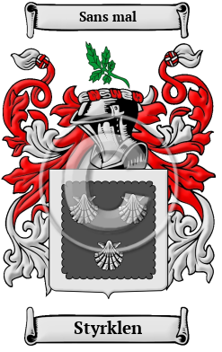 Styrklen Family Crest/Coat of Arms