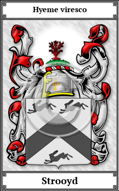 Strooyd Family Crest Download (JPG) Book Plated - 300 DPI