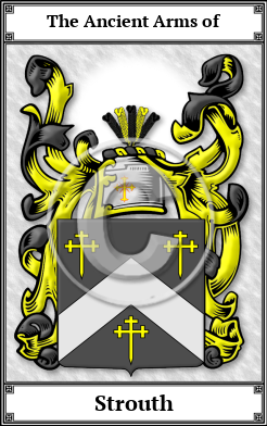 Strouth Family Crest Download (JPG)  Book Plated - 150 DPI