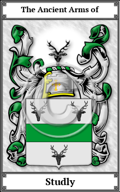 Studly Family Crest Download (JPG)  Book Plated - 150 DPI