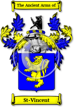 St-Vincent Family Crest Download (jpg) Legacy Series - 150 DPI
