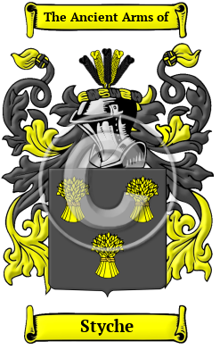 Styche Family Crest/Coat of Arms