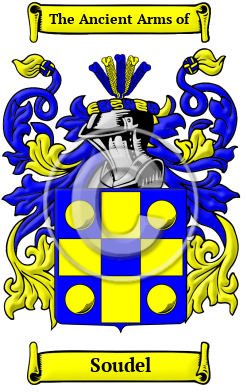 Soudel Family Crest/Coat of Arms