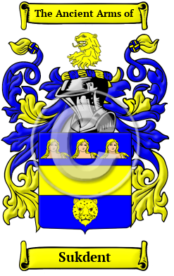 Sukdent Family Crest/Coat of Arms