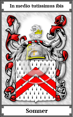 Somner Family Crest Download (JPG)  Book Plated - 150 DPI