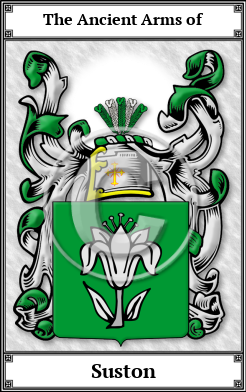 Suston Family Crest Download (JPG)  Book Plated - 150 DPI