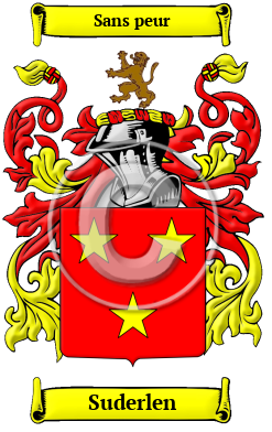Suderlen Family Crest/Coat of Arms