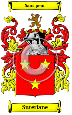 Suterlane Family Crest/Coat of Arms