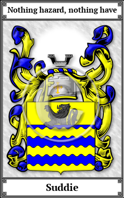 Suddie Family Crest Download (JPG)  Book Plated - 150 DPI