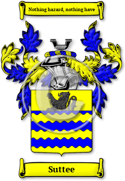 Suttee Family Crest Download (jpg) Legacy Series - 150 DPI