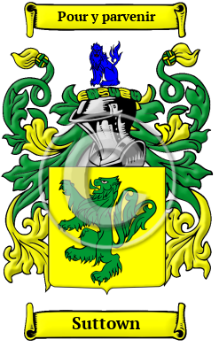 Suttown Family Crest/Coat of Arms