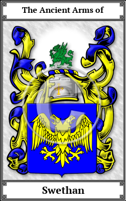 Swethan Family Crest Download (JPG) Book Plated - 600 DPI