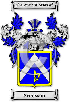 Svensson Family Crest Download (jpg) Legacy Series - 150 DPI