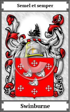 Swinburne Family Crest Download (JPG)  Book Plated - 150 DPI