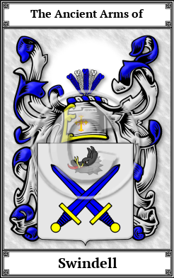 Swindell Family Crest Download (JPG) Book Plated - 600 DPI