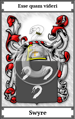 Swyre Family Crest Download (JPG)  Book Plated - 150 DPI