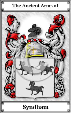 Syndham Family Crest Download (JPG) Book Plated - 600 DPI