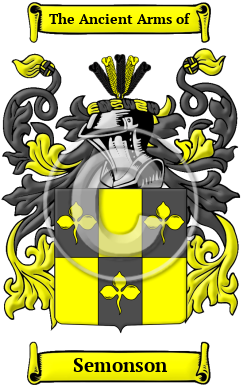 Semonson Family Crest/Coat of Arms