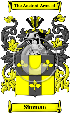 Simman Family Crest/Coat of Arms