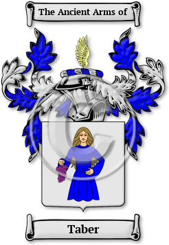 Taber Family Crest Download (jpg) Legacy Series - 150 DPI