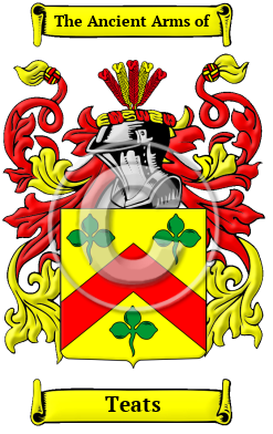 Teats Family Crest/Coat of Arms
