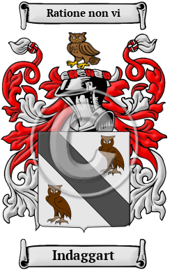 Indaggart Family Crest/Coat of Arms