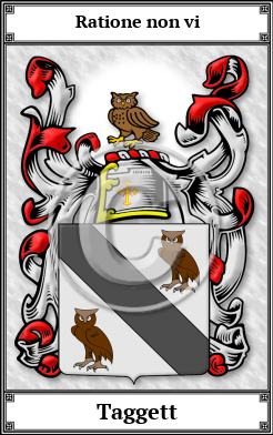 Taggett Family Crest Download (JPG) Book Plated - 600 DPI