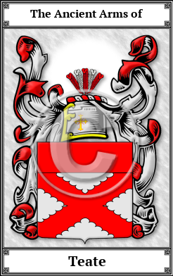 Teate Family Crest Download (JPG)  Book Plated - 150 DPI