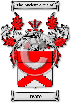 Teate Family Crest Download (jpg) Legacy Series - 150 DPI