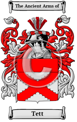 Tett Family Crest/Coat of Arms