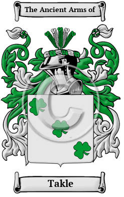 Takle Family Crest/Coat of Arms