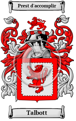 Talbott Family Crest/Coat of Arms