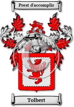 Tolbert Family Crest Download (jpg) Legacy Series - 150 DPI