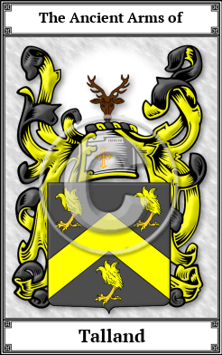 Talland Family Crest Download (JPG)  Book Plated - 150 DPI