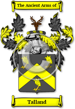 Talland Family Crest Download (jpg) Legacy Series - 150 DPI