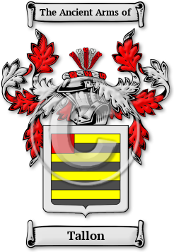 Tallon Family Crest Download (jpg) Legacy Series - 150 DPI