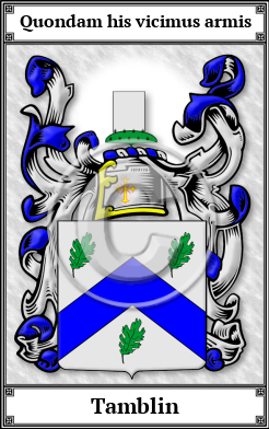 Tamblin Family Crest Download (JPG)  Book Plated - 150 DPI