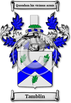 Tamblin Family Crest Download (jpg) Legacy Series - 150 DPI