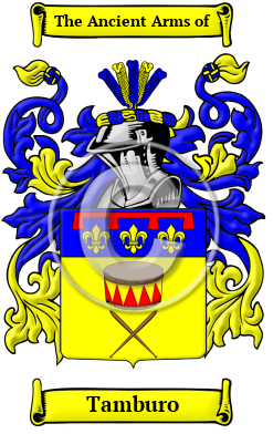 Tamburo Family Crest/Coat of Arms
