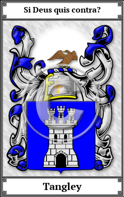 Tangley Family Crest Download (JPG)  Book Plated - 150 DPI