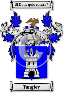 Tangley Family Crest Download (jpg) Legacy Series - 150 DPI