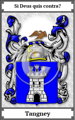 Tangney Family Crest Download (JPG) Book Plated - 300 DPI
