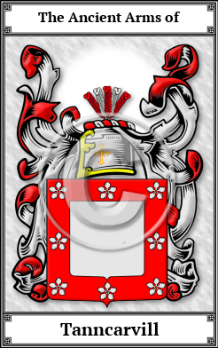 Tanncarvill Family Crest Download (JPG) Book Plated - 600 DPI