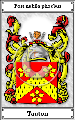 Tauton Family Crest Download (JPG) Book Plated - 600 DPI