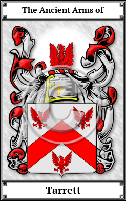 Tarrett Family Crest Download (JPG) Book Plated - 600 DPI