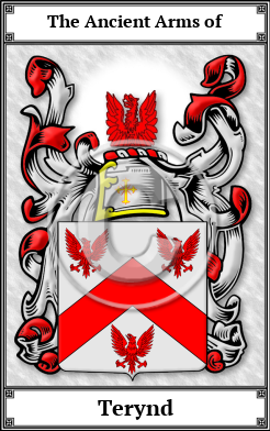 Terynd Family Crest Download (JPG) Book Plated - 600 DPI