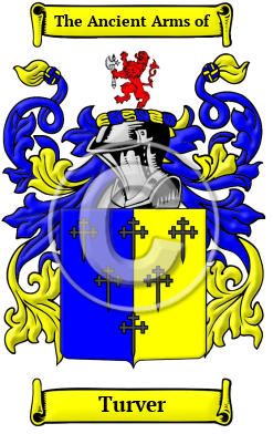 Turver Family Crest/Coat of Arms
