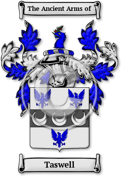 Taswell Family Crest Download (jpg) Legacy Series - 150 DPI