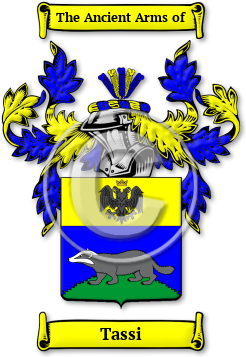 Tassi Family Crest Download (jpg) Legacy Series - 150 DPI
